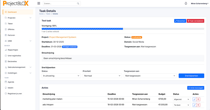 Takenlijst met prioriteiten